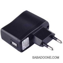 آداپتور برق ۵ ولت ۵۰۰ میلی‌آمپر مدل USB CHARGER، مناسب چراغ قوه و بردهای سبک الکترونیکی