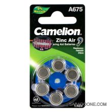 باتری سمعک کملیون (Camelion) مدل A675 بسته ۶ عددی