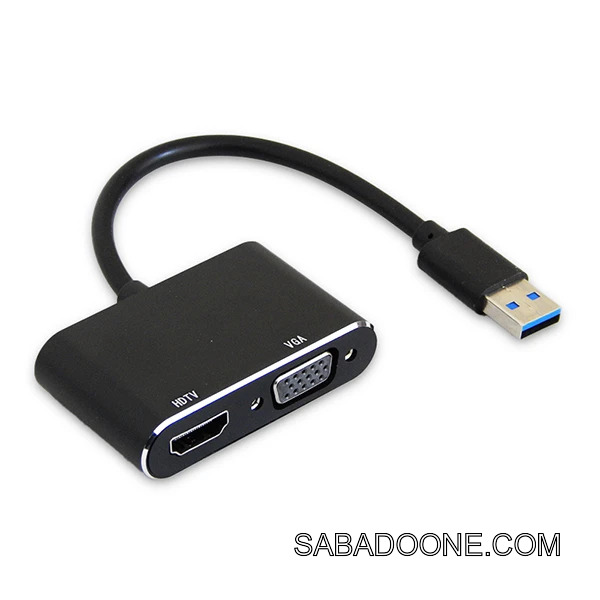 تبدیل USB 3.0 به HDMI کی نت مدل K-COUA30HV